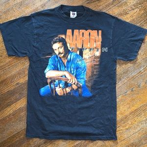VTG 1995 Aaron Tippin Tour Shirt Size L Black